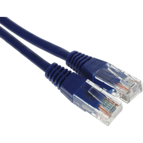Патч-корд Lanmaster TWT-45-45-1.5-BL UTP RJ-45 вил.-вилка RJ-45 кат.5E 1.5м синий ПВХ (уп.:1шт)