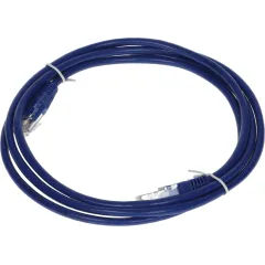 Патч-корд Lanmaster TWT-45-45-1.5-BL UTP RJ-45 вил.-вилка RJ-45 кат.5E 1.5м синий ПВХ (уп.:1шт)