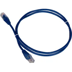 Патч-корд Lanmaster TWT-45-45-2.0-BL UTP RJ-45 вил.-вилка RJ-45 кат.5E 2м синий ПВХ (уп.:1шт)