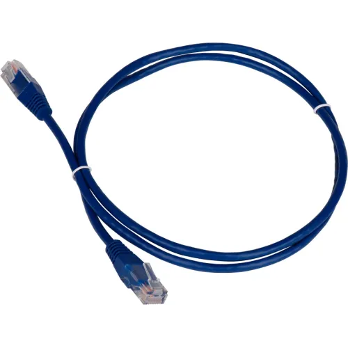 Патч-корд Lanmaster TWT-45-45-2.0-BL UTP RJ-45 вил.-вилка RJ-45 кат.5E 2м синий ПВХ (уп.:1шт)