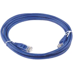 Патч-корд Lanmaster TWT-45-45-2.0-BL UTP RJ-45 вил.-вилка RJ-45 кат.5E 2м синий ПВХ (уп.:1шт)