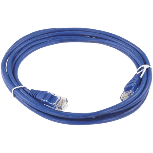 Патч-корд Lanmaster TWT-45-45-2.0-BL UTP RJ-45 вил.-вилка RJ-45 кат.5E 2м синий ПВХ (уп.:1шт)