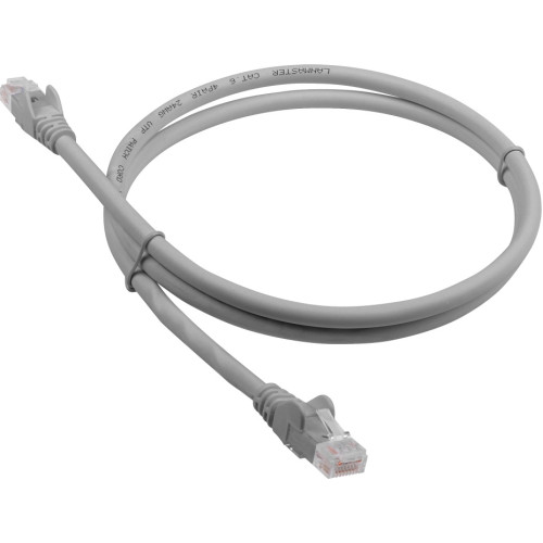 Патч-корд Lanmaster LAN-PC45/U6-1.0-GY UTP RJ-45 вил.-вилка RJ-45 кат.6 1м серый LSZH (уп.:1шт)