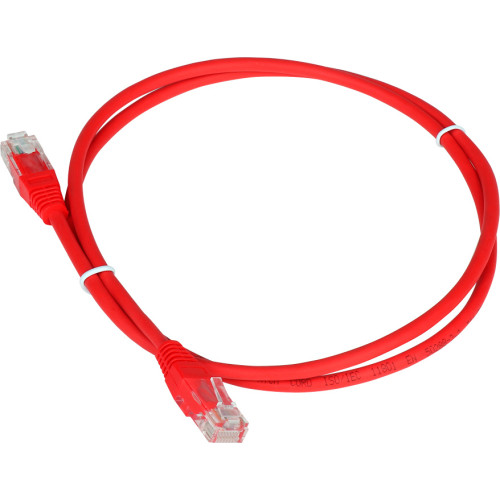 Патч-корд Lanmaster TWT-45-45-1.5-RD UTP RJ-45 вил.-вилка RJ-45 кат.5E 1.5м красный ПВХ