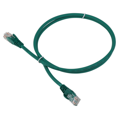 Патч-корд Lanmaster LAN-PC45/U5E-5.0-GN UTP RJ-45 вил.-вилка RJ-45 кат.5E 5м зеленый LSZH (уп.:1шт)