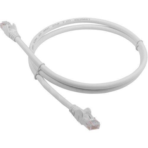 Патч-корд Lanmaster LAN-PC45/U6-3.0-WH UTP RJ-45 вил.-вилка RJ-45 кат.6 3м белый LSZH (уп.:1шт)