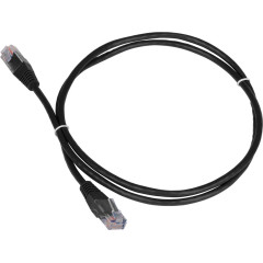 Патч-корд Lanmaster TWT-45-45-20-BK UTP RJ-45 вил.-вилка RJ-45 кат.5E 20м черный ПВХ