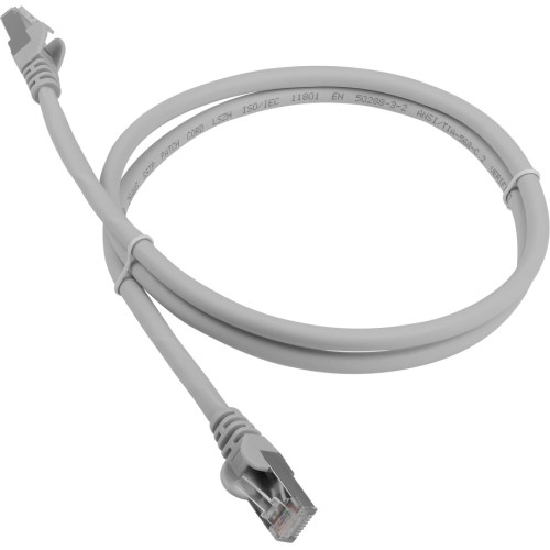 Патч-корд Lanmaster LAN-PC45/S6A-0.5-GY FTP RJ-45 вил.-вилка RJ-45 кат.6A 0.5м серый LSZH (уп.:1шт)