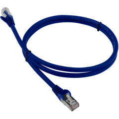 Патч-корд Lanmaster LAN-PC45/S6-0.5-BL FTP RJ-45 вил.-вилка RJ-45 кат.6 0.5м синий LSZH (уп.:1шт)