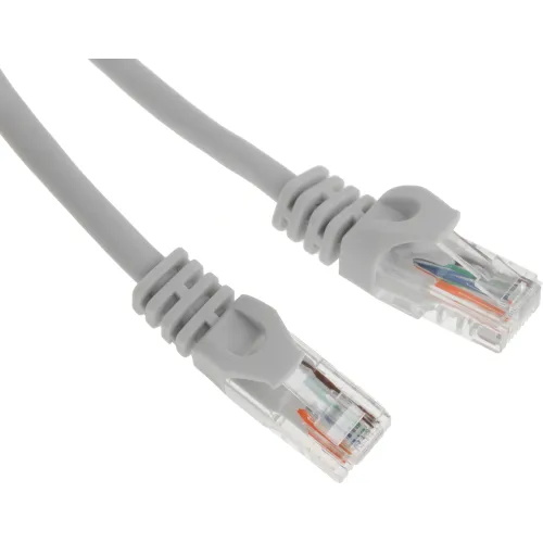 Патч-корд ITK PC01-C5EU-5M UTP RJ-45 вил.-вилка RJ-45 кат.5E 5м серый ПВХ (уп.:1шт)