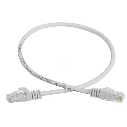 Патч-корд ITK PC01-C5EU-5M UTP RJ-45 вил.-вилка RJ-45 кат.5E 5м серый ПВХ (уп.:1шт)