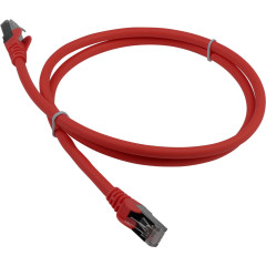 Патч-корд Lanmaster LAN-PC45/S6A-1.0-RD FTP RJ-45 вил.-вилка RJ-45 кат.6A 1м красный LSZH