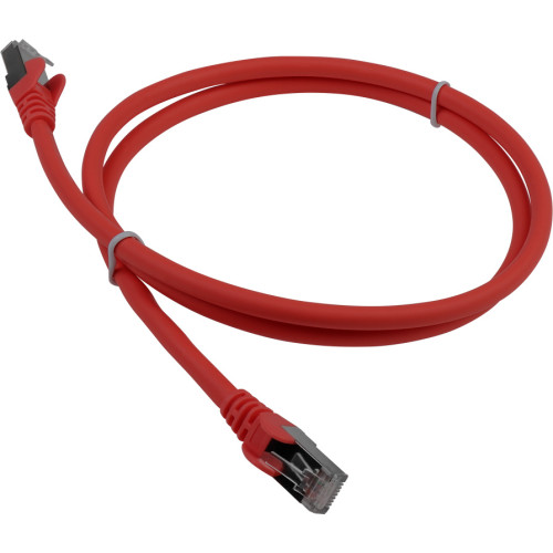 Патч-корд Lanmaster LAN-PC45/S6A-1.0-RD FTP RJ-45 вил.-вилка RJ-45 кат.6A 1м красный LSZH