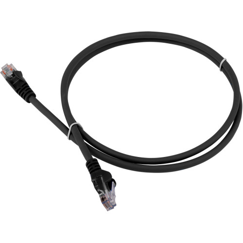 Патч-корд Lanmaster LAN-PC45/U6-2.0-BK UTP RJ-45 вил.-вилка RJ-45 кат.6 2м черный LSZH (уп.:1шт)