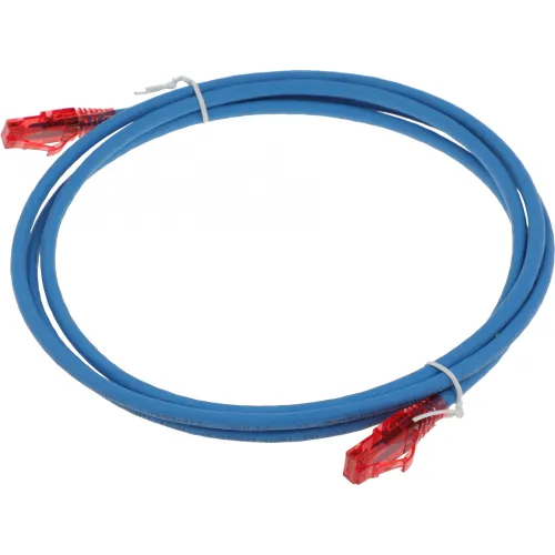 Патч-корд Hyperline PC-LPM-UTP-RJ45-RJ45-C5e-2M-LSZH-BL UTP RJ-45 вил.-вилка RJ-45 кат.5E 2м синий LSZH 24AWG