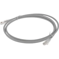 Патч-корд WRline WR-PC-RJ45-UTP-5E-2-GY UTP RJ-45 вил.-вилка RJ-45 кат.5E 2м серый LSZH (уп.:1шт)