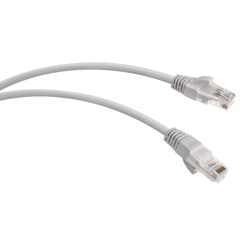 Патч-корд WRline WR-PC-RJ45-UTP-5E-5-GY UTP RJ-45 вил.-вилка RJ-45 кат.5E 5м серый LSZH (уп.:1шт)