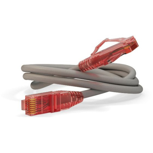 Патч-корд Hyperline PC-LPM-UTP-RJ45-RJ45-C5e-10M-LSZH-GY UTP RJ-45 вил.-вилка RJ-45 кат.5E 10м серый LSZH 24AWG