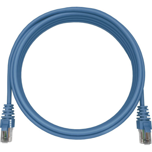 Патч-корд NTSS NTSS-PC-UTP-RJ45-5e-1.0-LSZH-BU UTP RJ-45 вил.-вилка RJ-45 кат.5E 1м синий LSZH 26AWG