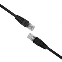 Патч-корд NTSS NTSS-PC-UTP-RJ45-5e-1.0-LSZH-BL UTP RJ-45 вил.-вилка RJ-45 кат.5E 1м черный LSZH 26AWG