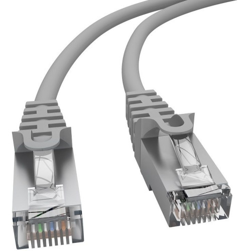 Патч-корд NTSS NTSS-PC-FTP-RJ45-5e-0.5-LSZH-GY FTP RJ-45 вил.-вилка RJ-45 кат.5E 0.5м серый LSZH 26AWG