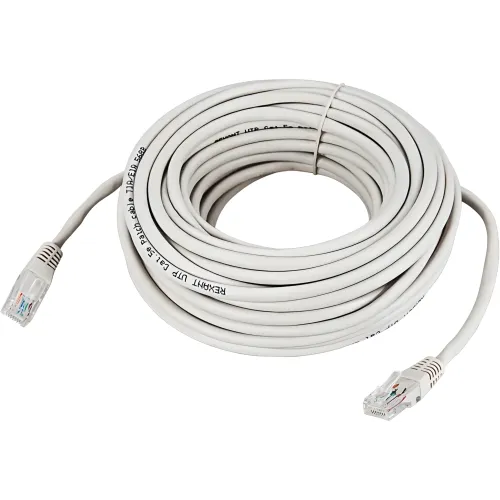 Патч-корд Rexant 18-1009 UTP RJ-45 вил.-вилка RJ-45 кат.5E 10м серый ПВХ