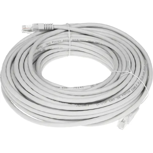 Патч-корд Rexant 18-1011 UTP RJ-45 вил.-вилка RJ-45 кат.5E 20м серый ПВХ
