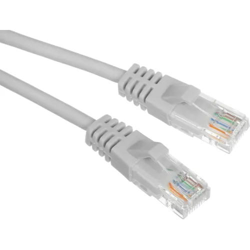 Патч-корд Suprlan 10-0142 UTP RJ-45 вил.-вилка RJ-45 кат.5E 1м серый LSZH 26AWG