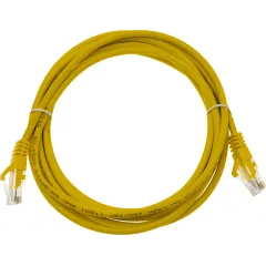 Патч-корд Suprlan 10-0164 UTP RJ-45 вил.-вилка RJ-45 кат.5E 3м желтый LSZH 26AWG