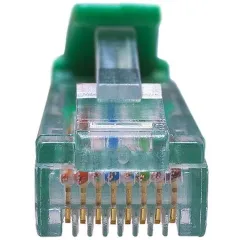 Патч-корд Suprlan 10-0156 UTP RJ-45 вил.-вилка RJ-45 кат.5E 0.5м зеленый LSZH 26AWG