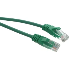 Патч-корд Suprlan 10-0159 UTP RJ-45 вил.-вилка RJ-45 кат.5E 3м зеленый LSZH 26AWG