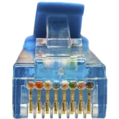 Патч-корд Suprlan 10-0147 UTP RJ-45 вил.-вилка RJ-45 кат.5E 1м синий LSZH 26AWG