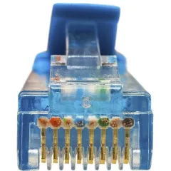 Патч-корд Suprlan 10-0148 UTP RJ-45 вил.-вилка RJ-45 кат.5E 2м синий LSZH 26AWG