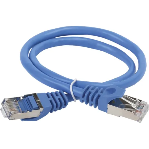 Патч-корд ITK PC03-C5EFL-1M F/FTP RJ-45 вил.-вилка RJ-45 кат.5E 1м синий LSZH