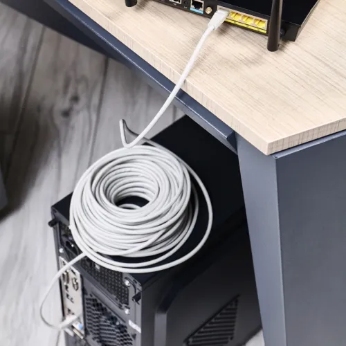 Патч-корд Rexant 18-1012 UTP RJ-45 вил.-вилка RJ-45 кат.5E 25м серый ПВХ