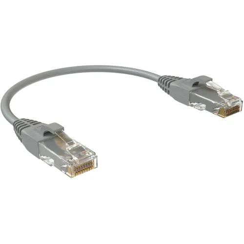 Патч-корд Sysmatrix PC 4545.5EU26.015LSZHGY U/UTP RJ-45 вил.-вилка RJ-45 кат.5E 0.15м серый LSZH