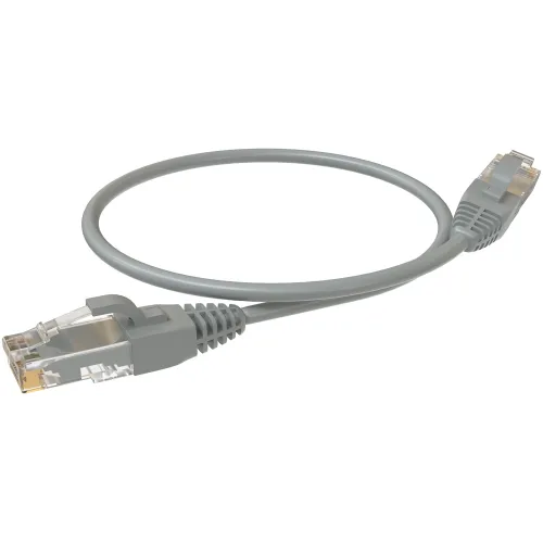 Патч-корд Sysmatrix PC 4545.5EU26.03LSZHGY U/UTP RJ-45 вил.-вилка RJ-45 кат.5E 0.3м серый LSZH