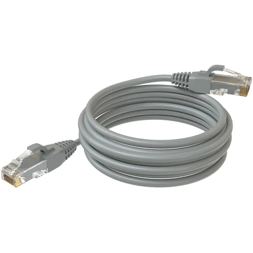 Патч-корд Sysmatrix PC 4545.5EU26.5LSZHGY U/UTP RJ-45 вил.-вилка RJ-45 кат.5E 5м серый LSZH