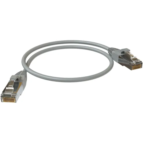Патч-корд Sysmatrix PC 4545.5ES26.05LSZHGY F/UTP RJ-45 вил.-вилка RJ-45 кат.5E 0.5м серый LSZH