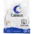 Патч-корд Cabeus PC-UTP-RJ45-CAT.5E-1M-WH U/UTP RJ-45 вил.-вилка RJ-45 кат.5E 1м белый ПВХ