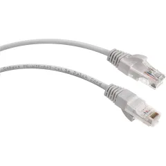 Патч-корд Cabeus PC-UTP-RJ45-CAT.5E-0.5M U/UTP RJ-45 вил.-вилка RJ-45 кат.5E 0.5м серый ПВХ