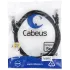 Патч-корд Cabeus PC-UTP-RJ45-CAT.5E-1.5M-BK U/UTP RJ-45 вил.-вилка RJ-45 кат.5E 1.5м черный ПВХ