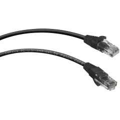 Патч-корд Cabeus PC-UTP-RJ45-CAT.5E-0.15M-BK U/UTP RJ-45 вил.-вилка RJ-45 кат.5E 0.15м черный ПВХ