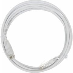 Патч-корд Lanmaster TWT-45-45-2.0-WH UTP RJ-45 вил.-вилка RJ-45 кат.5E 2м белый ПВХ (уп.:1шт)
