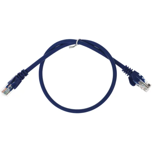 Патч-корд Lanmaster LAN-PC45/U5E-0.5-BL UTP RJ-45 вил.-вилка RJ-45 кат.5E 0.5м синий LSZH (уп.:1шт)