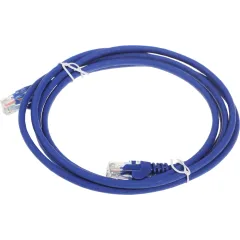 Патч-корд Lanmaster LAN-PC45/U5E-2.0-BL UTP RJ-45 вил.-вилка RJ-45 кат.5E 2м синий LSZH (уп.:1шт)