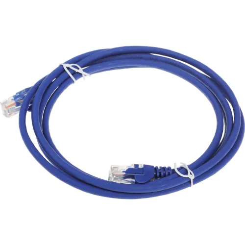 Патч-корд Lanmaster LAN-PC45/U5E-2.0-BL UTP RJ-45 вил.-вилка RJ-45 кат.5E 2м синий LSZH (уп.:1шт)