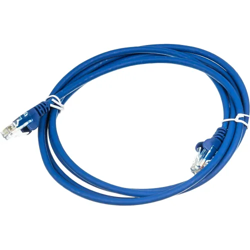 Патч-корд Lanmaster LAN-PC45/U5E-2.0-BL UTP RJ-45 вил.-вилка RJ-45 кат.5E 2м синий LSZH (уп.:1шт)