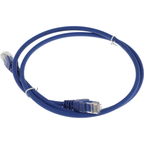 Патч-корд Lanmaster LAN-PC45/U5E-1.0-BL UTP RJ-45 вил.-вилка RJ-45 кат.5E 1м синий LSZH (уп.:1шт)