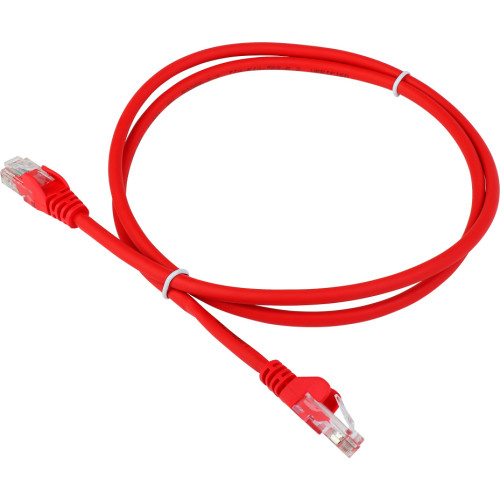 Патч-корд Lanmaster LAN-PC45/U5E-1.0-RD UTP RJ-45 вил.-вилка RJ-45 кат.5E 1м красный LSZH